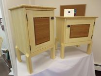 Pair Of Bamboo Nightstands 6 small