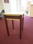 Reclaimed Mahogany And Bamboo End Table 4 small