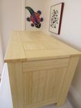 Solid Bamboo, Paneled Blanket Chest. 3 small
