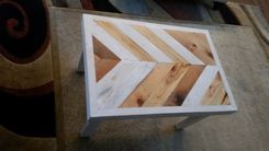 Chevron Pattern Coffee Table 3 small