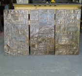 Distressed Copper Riveted Panels And Copper Bar Top 2 small