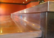 Distressed Copper Riveted Panels And Copper Bar Top 5 small