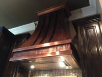 Copper Range Hood With Iron Straps 3 small