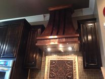 Copper Range Hood With Iron Straps 1 small