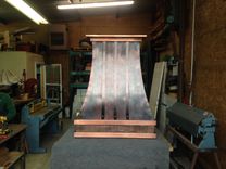 Copper Range Hood With Iron Straps 5 small