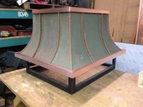 Custom Chimney Cap Using Customer's Repurposed Copper 3 small