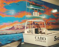 Hand-Brush-Painted – Moderate Detail- Custom Home Murals 3 small