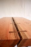 Solid Oak Coffee Table With Live Edge And Steel Base 2 small
