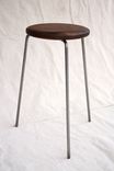 Mid-Century Modern Inspired Wood And Steel Stool 1 small