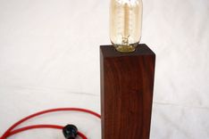 Solid Walnut Lamp 4 small