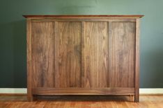 Solid Walnut Wine Storage Credenza 3 small