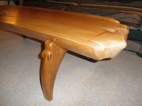 Hard Rock Maple Coffee Table 68" X 18" X 18" 2 small
