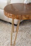 Round Cut Live Edge End Table 2 small