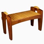 Contemporary Slatted Bench With Handles 1 small