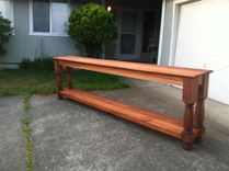 African Mahogany Buffet Table 1 small
