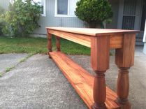 African Mahogany Buffet Table 3 small