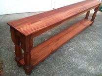 African Mahogany Buffet Table 4 small