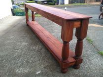 African Mahogany Buffet Table 5 small