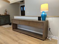 White Oak Console Table 2 small