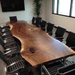 Custom Live Edge Black Walnut Conference Table 1 small
