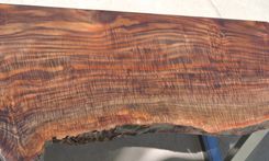Custom Live Edge Figured Claro Walnut Coffee Table 2 small