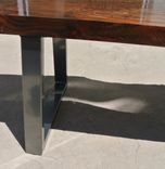 Custom Live Edge Figured Claro Walnut Coffee Table 3 small