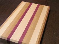 Cherry, Maple And Purple Heart Cutting Board 2 small