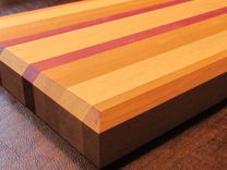 Cherry, Maple And Purple Heart Cutting Board 3 small