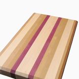 Cherry, Maple And Purple Heart Cutting Board 1 small