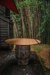 Oak Barrel Dining Table 2 small