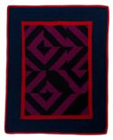 Handcrafted Hand Quilted Roman Stripe Quilt 1 small