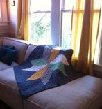 Handcrafted Hand Quilted Star Quilt 4 small