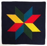 Handcrafted Hand Quilted Four Seasons Star Quilt 1 small