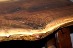 Modified Craftsman Walnut Bench With Live Edge 4 small