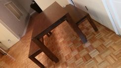 Custom Simple Dining Table With Matching Benches 2 small