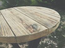 Reclaimed Circular Side Table 1 small
