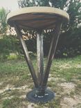 Reclaimed Circular Side Table 4 small