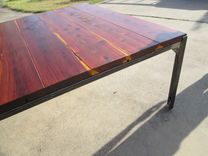 Cedar & Steel Dining Table (Seats 8) 4 small
