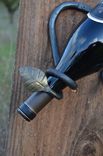 Leaf End Wall Mounted Bottle And Glass Holder 2 small