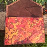 Leather Fall Leaves Envelope Clutch 2 small