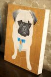 Custom Pet Portrait, Gold Leaf, Personalized Pet Memorial Dog Cat Painting, 2 small