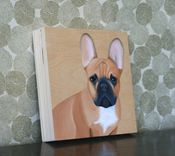 Custom Pet Portrait, Wood Panel, Personalized Pet Memorial Dog Cat, Birthday 5 small