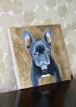 Custom Pet Portrait, Gold Leaf, Personalized Pet Memorial Dog Cat Painting, 3 small