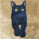 Custom Pet Portrait, Gold Leaf, Personalized Pet Memorial Dog Cat Painting, 1 small