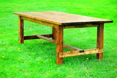 Rustic Farmhouse Dining Room Table 3 small