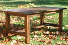 Rustic Farmhouse Dining Room Table & Bench Set 2 small