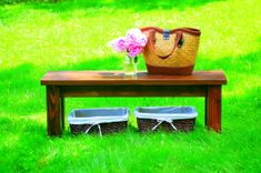 Handmade Pine Farmhouse Bench 6 small