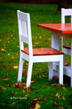 Rustic Country Cottage Farmhouse Dining Room Table, Bench & Four Chair Set 5 small