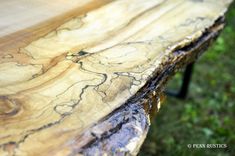 Industrial Rustic Live Edge Bench 2 small