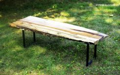 Industrial Rustic Live Edge Bench 1 small